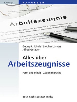 cover image of Alles über Arbeitszeugnisse
